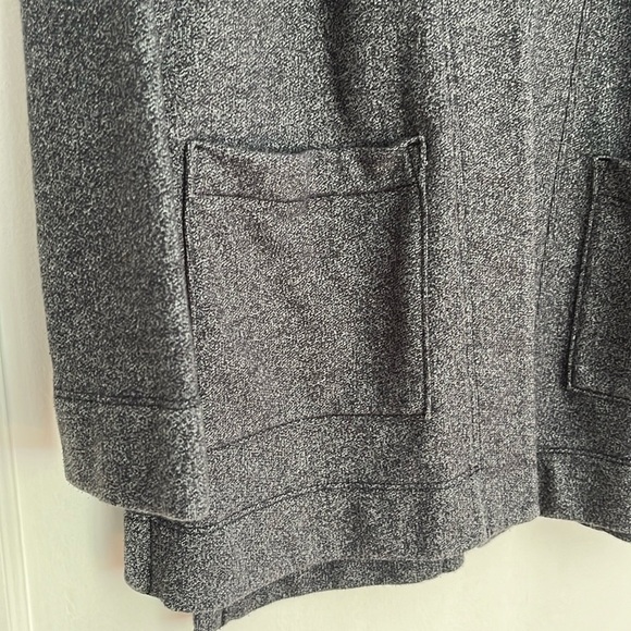 LOLE oversized Grey fleece open cardigan sweater with pockets. Size XS - Picture 4 of 12
